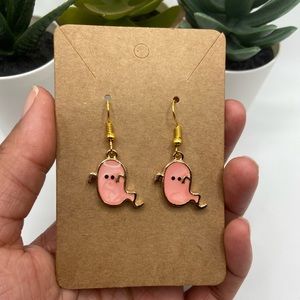 👻Halloween Pink Ghost Drop Earrings👻
